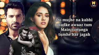 Maine Tera Naam Dil Rakh Diya  Dil LYRICS Raghav Chaitanya  Ek Villain Returns  JohnDisha [upl. by Leodora]