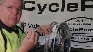 Converting a Tubed Motorcycle Rim to a Tubeless Rim [upl. by Kiersten]