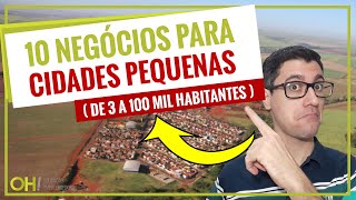 10 NEGÓCIOS PARA CIDADES PEQUENAS DE 3 A 100 MIL HABITANTES  EMPREENDA NEGÓCIOS LUCRATIVOS [upl. by Pegeen819]