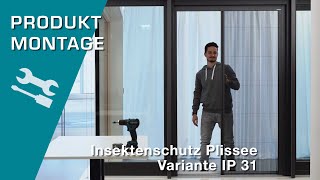 Montage Plissee Insektenschutz IP31 von Schlotterer [upl. by Llenyt]