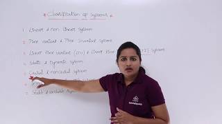 Signals amp Systems  Classification of a Systems [upl. by Brandise532]