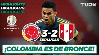 Highlights  Colombia 32 Perú  Copa América 2021  3er lugar  TUDN [upl. by Abbub250]