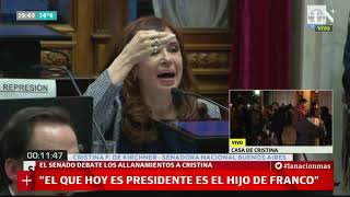 Discurso completo de Cristina Kirchner sobre los allanamientos [upl. by Emanuel791]