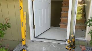 Jeld Wen Front Door Installation  Really crappy products and craftsmanship PART 1 [upl. by Nilyaj]