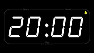 20 MINUTE  TIMER amp ALARM  Full HD  COUNTDOWN [upl. by Anitnegra603]