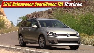 2015 Volkswagen Golf SportWagen TDI First Drive [upl. by Tennos]