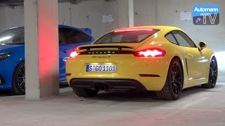 Porsche 718 Cayman S 350hp  pure SOUND 60FPS [upl. by Isidoro849]