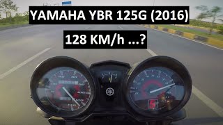 YBR 125 Top speed  How I achieved 128 kph speed [upl. by Etterrag]