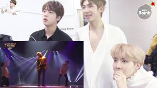 HD1080 Eng Sub BTS RM JIN JHreact to Jimin dancing with Taemin and Kook singing with 97line idols [upl. by Jeremias]