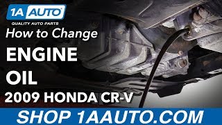 How to Change Oil 0711 Honda CRV [upl. by Yattirb789]