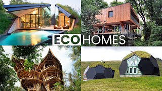 10 EcoFriendly and Sustainable Houses  Green Building Design [upl. by Lana]