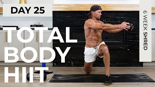 Day 25 45 Min ULTIMATE FULL BODY Dumbbell HIIT Workout  6WS1 [upl. by Adriaens575]