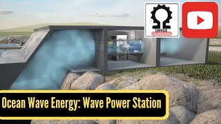 Ocean Wave Energy Wave Power Station Wells Turbine [upl. by Olleina32]