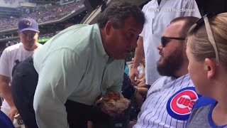 Chris Christie confronts fan at baseball game [upl. by Alejo]