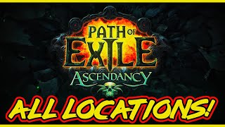 POE All Trials of Ascendancy Locations Normal Cruel Merciless amp Eternal labyrinth All Locations [upl. by Cathrine]