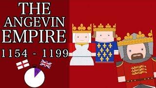 Ten Minute English and British History 10  The Angevin Empire and Richard the Lionheart [upl. by Ennaisoj]