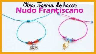 PULSERAS de HILO FACIL con  3 NUDOS FRANCISCANOS 😱 [upl. by Aikym719]