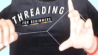 HOW TO THREAD EYEBROWS AT HOME tutorial  stepbystep thorough beginners guide for threading [upl. by Kirre]