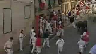 Pamplona bull run [upl. by Amalea]