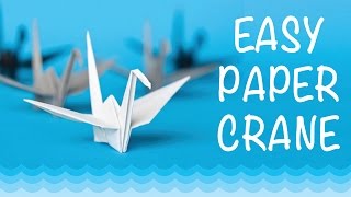 How To Make a Paper Crane  Origami Crane Step by Step  Easy [upl. by Llemart]