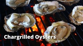 Chargrilled Oysters  Grilled Oyster Recipe on Big Green Egg [upl. by Aettam]