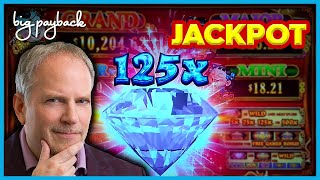 JACKPOT HANDPAY AWESOME 88 Fortunes Diamond Slot  RETRIGGER BONUS [upl. by Alekim]