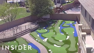 Turn Your Backyard Into A Mini Golf Course [upl. by Pitzer]