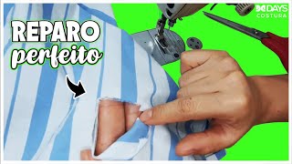 Aprenda Consertar um FuroRasgo em Roupa MUITO FÁCIL ✂️ [upl. by Kcirevam779]