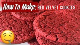 Super simple Red Velvet Cookies Recipe [upl. by Aiz]