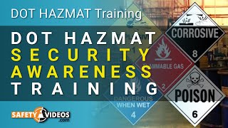 DOT HAZMAT Security Awareness [upl. by Settera431]