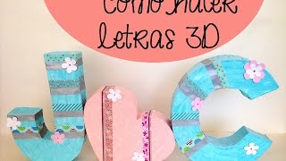 Cómo hacer letras 3D [upl. by Sesylu564]