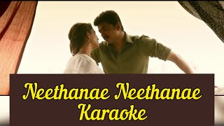 Neethanae Neethanae Karaoke  With Lyrics  Mersal  AR Rahman  HD 1080P [upl. by Publius]