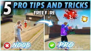 FREE FIRE TOP 5 PRO TIPS AND TRICKS 🔥  GARENA FREE FIRE  FIREEYES GAMING [upl. by Asile996]