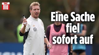 Nationalmannschaft So lief Nagelsmanns erstes DFBTraining [upl. by Tania]