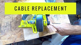 Cable Replacement Ryobi P4001 Drain Auger [upl. by Anitsim]