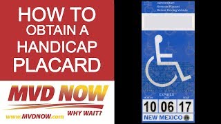 How to Obtain A Handicap Placard  Requirements [upl. by Aninad]