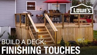 How To Build a Deck  Finishing Touches 5 of 5 [upl. by Bobker]