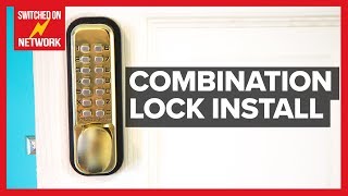 How to Install a Digital Push Button Keyless Entry Combination Door Lock [upl. by Keverne]