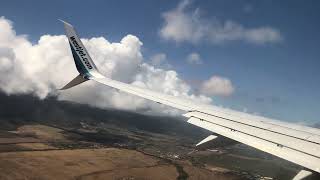 WestJet Flight WS1852 Landing at OGG Kahului Airport [upl. by Ahsead909]