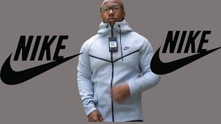 Nike Tech Fleece Glacier Grey Hoodie Review amp Sizing [upl. by Sal125]