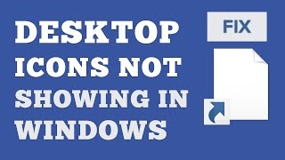 FIXED Desktop Icons Not Showing Properly In Win 88110  How To Restore Missing Shortcut Icons [upl. by Artep]