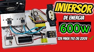 Inversor de energia 600W caseiro parte 1 [upl. by Bristow]