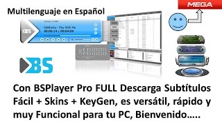 Con BsPlayer Pro Descarga Subtítulos Fácil  KeyGen  Paquete de Skins 🎁 [upl. by Fauman910]