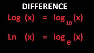 Difference between Log amp Ln [upl. by Hecker371]