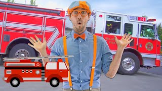 Blippi Learns Trucks at the Fire Station and More  Educational Videos for Toddlers [upl. by Puritan995]