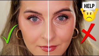 The BEST CONCEALER HACK for a Flawless Smooth Undereye  STOP creasing settling amp dryness [upl. by Aribold]