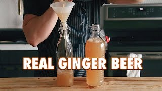 3 Ingredient Homemade Fermented Ginger Beer [upl. by Tillman461]