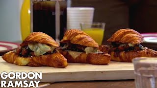 Merguez amp Fontina Stuffed Croissants [upl. by Aemat27]