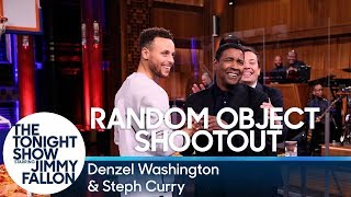 Random Object Shootout with Denzel Washington and Steph Curry [upl. by Laekcim465]