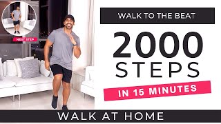 Walking Workout  2000 Steps in 15 Minutes  Steps at Home  Walk To The Beat [upl. by Jordison800]